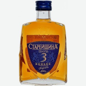 Коньяк Старейшина Travel 3 года, 0.1 л
