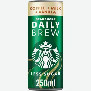 Кофейный напиток Starbucks Daily Brew Vanilla 0.25л