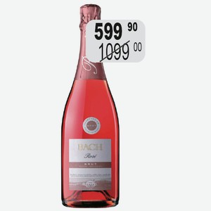 Вино игр. Кава Бах Экстрисимо Брют Розе 11,5% 0,75л выдерж.