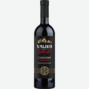 Вино  Валико  Сагвареви, 750 мл, Красное, Полусладкое