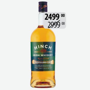 Виски Хинч Айриш Дистиллерс Кат 40% 0,7л