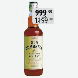 Виски Олд Дамбрек 40% 0,5л купажир.