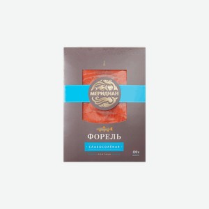 Закуски к виски Форель с/с ломтики Меридиан
