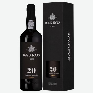 Портвейн Barros 20 years old Тawny в подарочной упаковке 0.75 л.