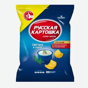 Чипсы Русская Картошка Сметана И Укроп Ту 105г