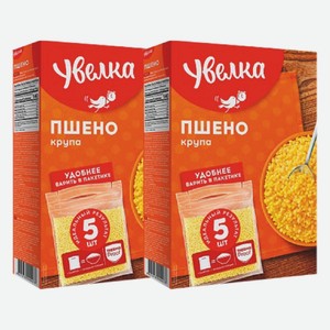 Крупа Пшено шлифованное Увелка 80г*5 пакетиков