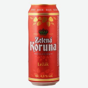 Пиво Зеленая Корона Лежак 0.5л
