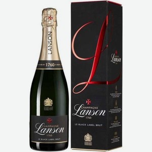Лансон ле Блэк Лейбл Вино Игристое Выдержанное Белое Брют 0.75л