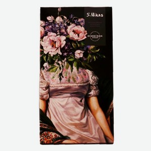 Шоколад молочный Simbirsk Atelier  Цветочная барышня  с клубникой 0.1кг