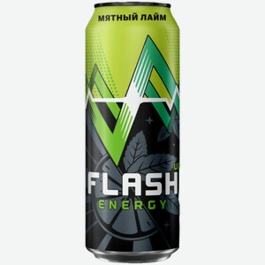 Флэш Ап Энергия Мятный Лайм 0.45л