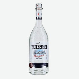 Водка  ЗИМНЯЯ ДЕРЕВЕНЬКА кедровая на солодовом спирте  Альфа  особая 0,5л 40%