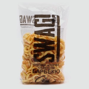 Чипсы Луковые колечки со вкусом  Барбекю  120г SWAG!