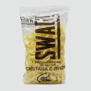 Чипсы Луковые колечки со вкусом  Сметана с луком  120г SWAG