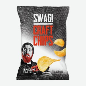 Чипсы картофельные со вкусом бекона 70г SWAG!