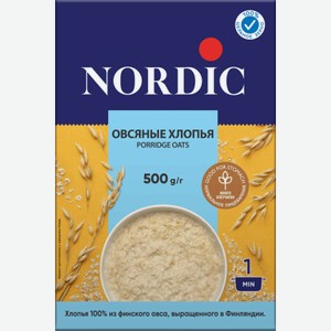 Nordic Хлопья овсяные 500г