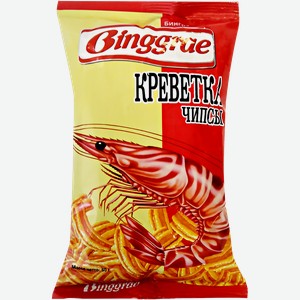 Чипсы Бингрэ Креветка, 50г пакет