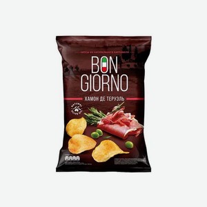 Продукты питания Чипсы из натурального картофеля со вкусом  Хамон де Теруэль  0.08кг