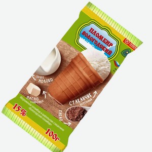 Мороженое Вологодский пломбир, с шоколадной крошкой 100г