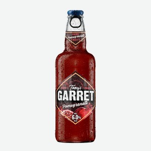 Напиток пивной Tony s Garret Hard Pomegranate (Тони с Гаррет Хард Гранат) 6% 0,4л стекло