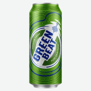 Пиво Greenbeat (Гринбит) светлое 4,6% 0,45л ж/б