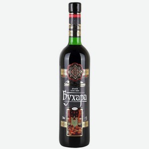 Вино Бухара ординарное красное сухое 11% 0,75л