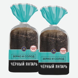 Хлебец Черный янтарь зерно и солод нарезка Каравай 300 г