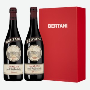 Вино Amarone della Valpolicella Classico 2012 и 2009 в подарочной упаковке 0.75 л.