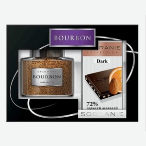 Набор Кофе BOURBON 100г+шок Sobranie 90г