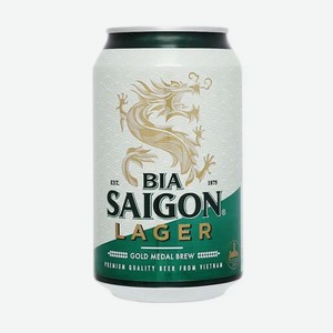 Сайгон Лагер Saigon Lager 4,3% 0,33л ж/б