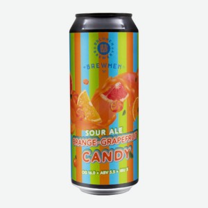 БРЮМЕН саур Candy Orange Апельсин-Грейпфрут 5,5% 0,5л ж/б