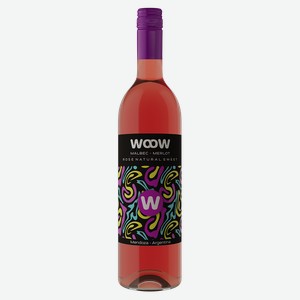 ВИНО  Мальбек-Мерло  WOOW розовое сладкое Аргентина, 0,75л