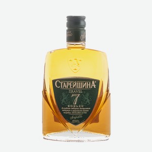 КОНЬЯК  Старейшина ТРЭВЕЛ  КВ фляга, 0,25л