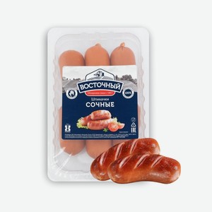 Шпикачки Сочные кат В м/а 400г КуМК Восточный