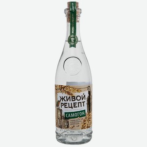 Самогон Живой рецепт, 0.5 л
