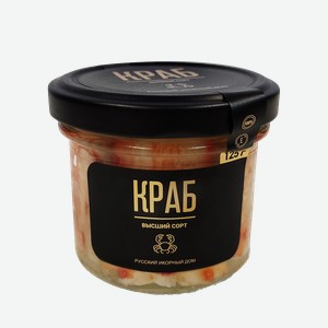 Мясо краба в собственном соку Русский Икорный Дом 125 гр л