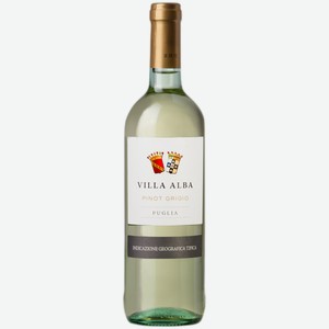 Вино Villa Alba Pinot Grigio белое сухое 0,75 л