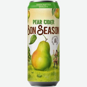 Сидр Bon Season Груша 0,43 л ж/б
