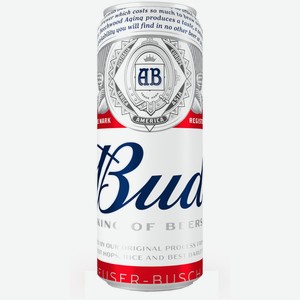 Пиво Bud светлое 0,45 л ж/б