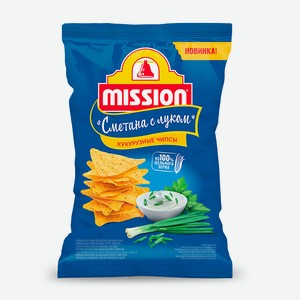 Чипсы кукур. со вкусом сметаны и лука 90г Mission