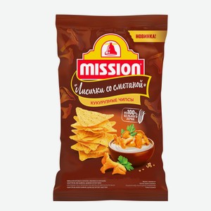 Чипсы кукур. со вкусом лисичек со сметаной 150г Mission