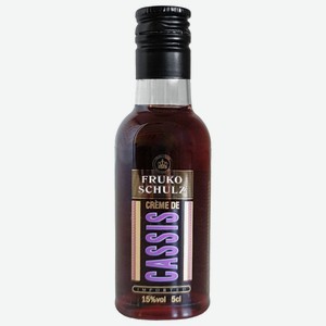 Ликер Фруко Шульц Крем де Кассис ПЭТ, 15%, 0.05л, Чехия