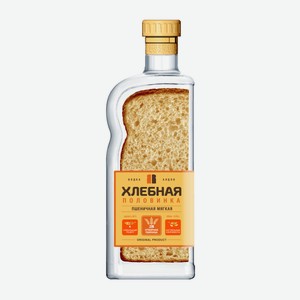 Водка Хлебная половинка Пшеничная мягкая 0,45 л, 40%