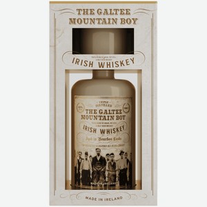 Виски The Galtee Mountain Boy 0,7 л в подарочной упаковке + стакан сверху