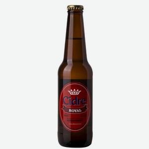 Медовуха Cidre Royal Клубничная фильтрованная пастеризованная 5% 0,33 л ст/б