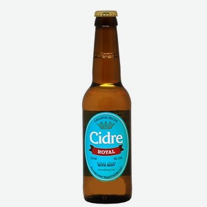 Медовуха Cidre Royal Мятная фильтрованная пастеризованная 5% 0,33 л ст/б