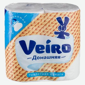 Туалетная бумага домашняя 4шт 2сл ТМ Veiro