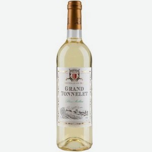 Вино белое полусладкое «Grand Tonnelet Blanc Moelleux», 0.75 л, 10.5 %, Франция