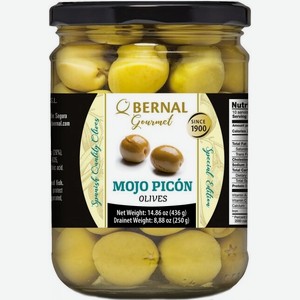 Бакалея Берналь,  Гурме  Мохо Пикон, Оливки зеленые с косточкой,