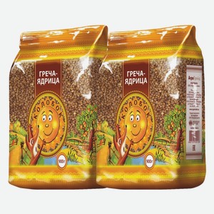 Крупа Греча-ядрица Колобок 900 г