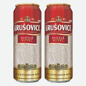 Пиво светлое Крушовице 0,43 л